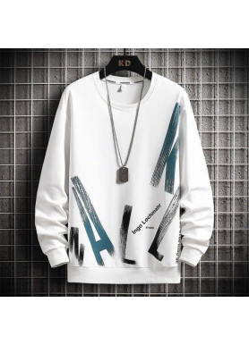 Світшот білий жіночий з принтом 2711524612 розмір 42