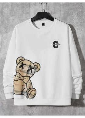 Світшот білий жіночий з принтом 2711524614 розмір 42