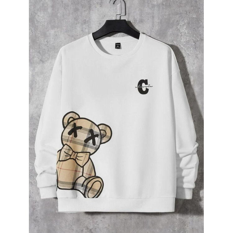 Світшот білий жіночий з принтом 2711524614 розмір 42