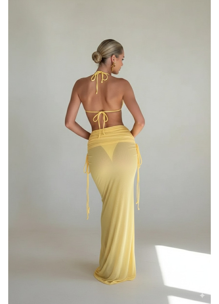 Купальник пропускає сонячне світло +SPF 50 Жовтий М 2649984994