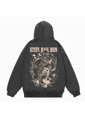 Худі, сіра толствока чоловіча, світшот з принтом 2762216080 розмір 42