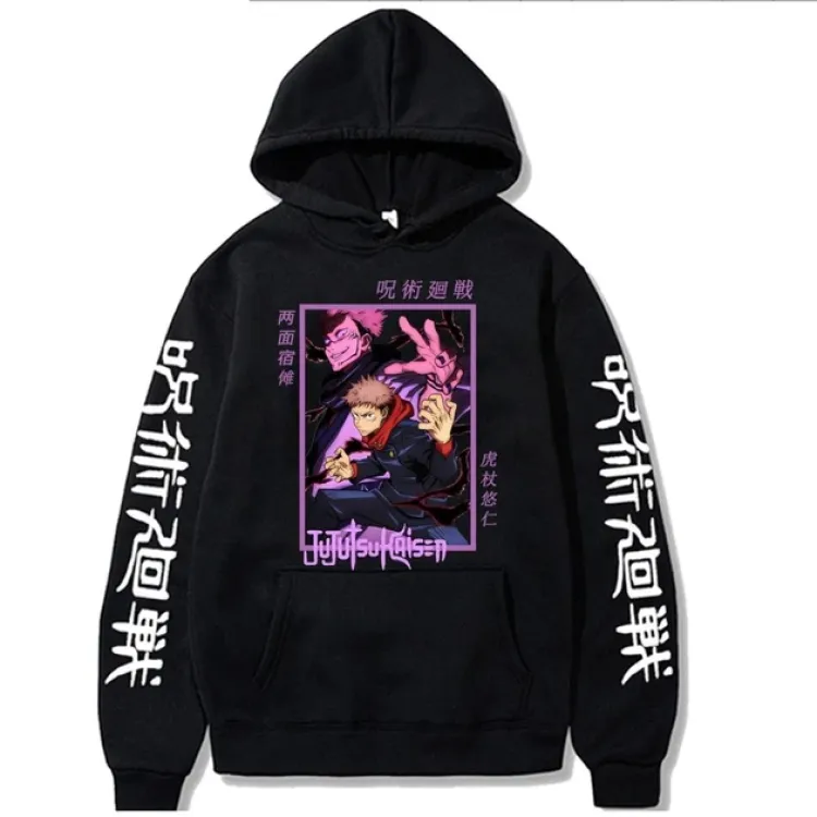 Худі, чорна аніме для підлітка хлопчика 2765865216 розмір 130 см