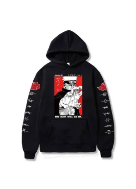 Худі, чорна аніме для підлітка дівчинки 2789015971 розмір 130 см