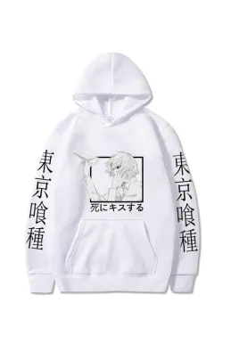 Худі, біла аніме для підлітка хлопчика 2765865405 розмір 130 см