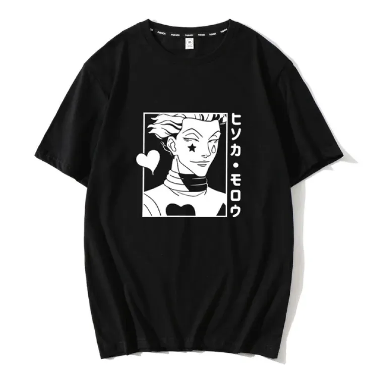 Футболка з аніме принтом Хантер Х Розмір оверсайз (S/M/L) Чорний AnimeT00020