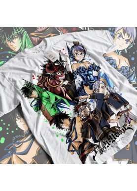 Футболка з аніме принтом Чорна конюшина оверсайз (S/M/L) Чорний AnimeJ1032