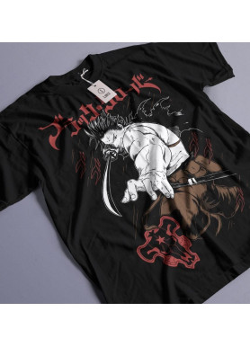 Футболка з аніме принтом Чорна конюшина оверсайз (S/M/L) Чорний AnimeJ1053