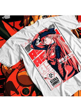 Футболка з аніме принтом Євангеліон оверсайз (S/M/L) Чорний AnimeJ0043