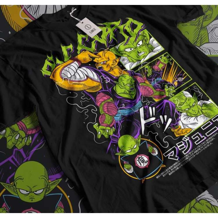 Футболка з аніме принтом Аніме Манга Отаку Аніме оверсайз (S/M/L) Чорний AnimeJ1178