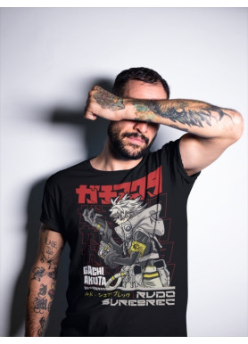 Футболка з аніме принтом Гакхіакута Томе Джапанесе Танкобон оверсайз (S/M/L) Чорний AnimeJ0132