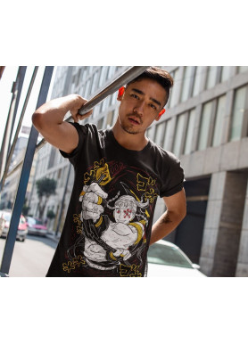 Футболка з аніме принтом Вбивця демонів оверсайз (S/M/L) Чорний AnimeJ1215