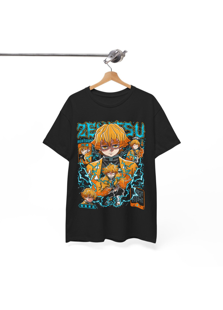 Футболка з аніме принтом Вбивця демонів оверсайз (S/M/L) Чорний AnimeJ0181