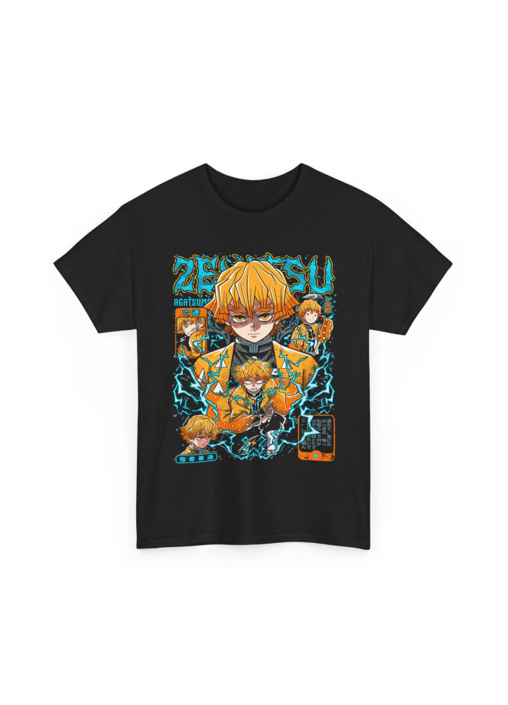 Футболка з аніме принтом Вбивця демонів оверсайз (S/M/L) Чорний AnimeJ0181