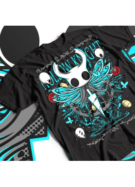 Футболка з аніме принтом Холлов Кнігхт Сілксонг Вінтаге оверсайз (S/M/L) Чорний AnimeJ0209