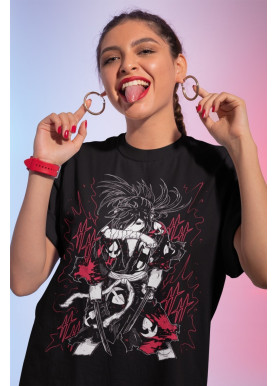 Футболка з аніме принтом Хйаккімару Дороро Аніме Манга оверсайз (S/M/L) Чорний AnimeJ0251