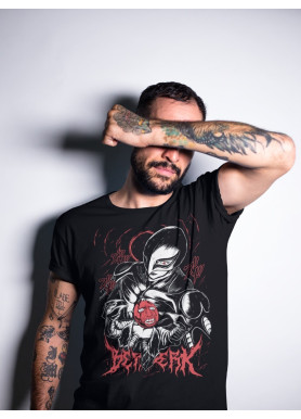 Футболка з аніме принтом Берсерк Гутс Гріффітх Сакріфіке оверсайз (S/M/L) Чорний AnimeJ0335