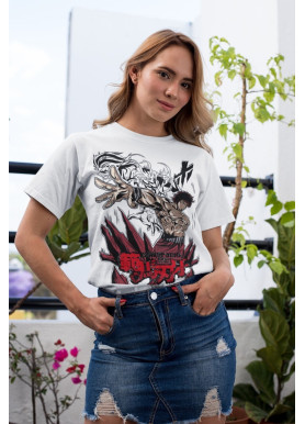 Футболка з аніме принтом Бакі Грапплер Гйм Воркоут оверсайз (S/M/L) Чорний AnimeJ0402