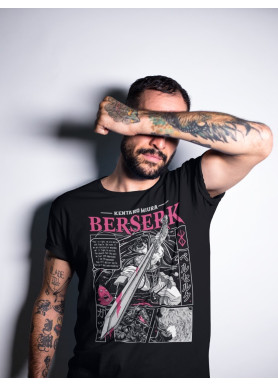 Футболка з аніме принтом Берсерк Гутс Аніме Хоррор оверсайз (S/M/L) Чорний AnimeJ0416
