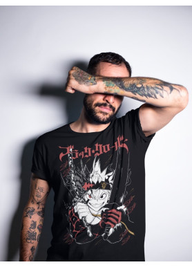 Футболка з аніме принтом Чорна конюшина оверсайз (S/M/L) Чорний AnimeJ0439