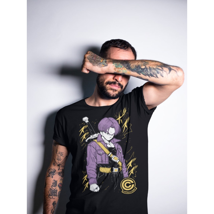 Футболка з аніме принтом Аніме Манга Джапанесе Комік оверсайз (S/M/L) Чорний AnimeJ0446