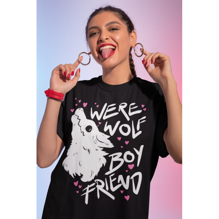 Футболка з аніме принтом Вереволф Скреен Прінт Пастел оверсайз (S/M/L) Чорний AnimeJ0474