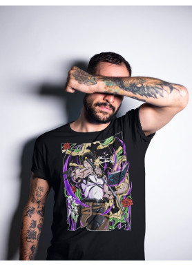 Футболка з аніме принтом Чорна конюшина оверсайз (S/M/L) Чорний AnimeJ0478