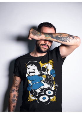 Футболка з аніме принтом Шпигун і сім’я оверсайз (S/M/L) Чорний AnimeJ0487