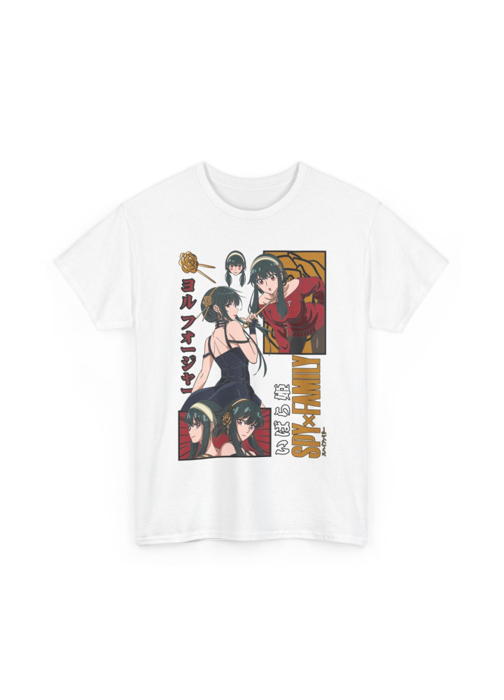 Футболка з аніме принтом Шпигун і сім’я оверсайз (S/M/L) Чорний AnimeJ0510