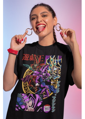 Футболка з аніме принтом Аніме Манга Хеавй Джапанесе оверсайз (S/M/L) Чорний AnimeJ0555