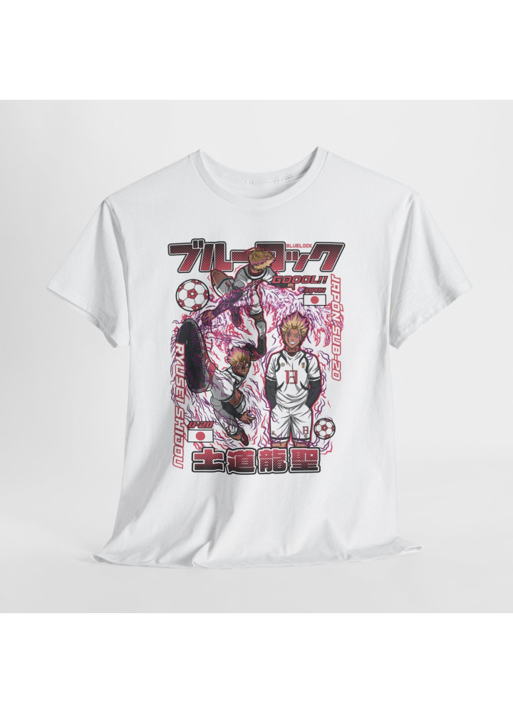 Футболка з аніме принтом Аніме Рйусеі Східоу Блуе оверсайз (S/M/L) Чорний AnimeJ0577