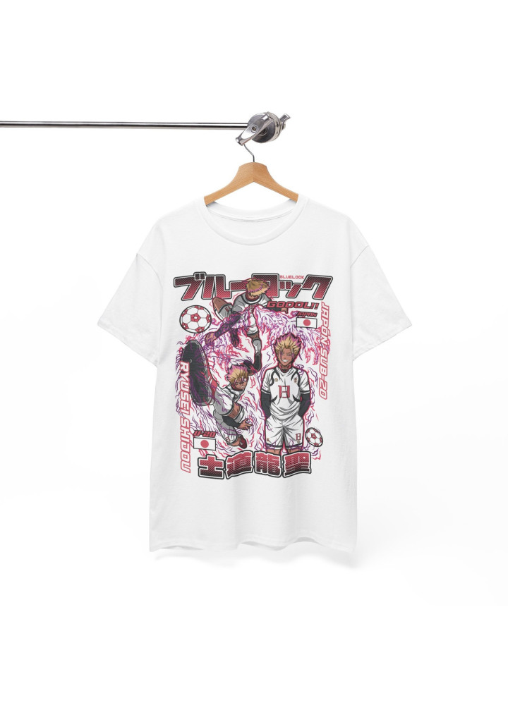 Футболка з аніме принтом Аніме Рйусеі Східоу Блуе оверсайз (S/M/L) Чорний AnimeJ0577