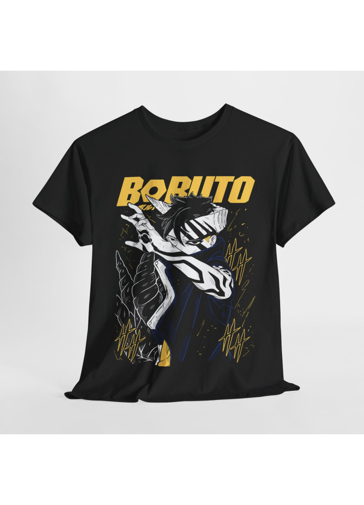 Футболка з аніме принтом Наруто оверсайз (S/M/L) Чорний AnimeJ0640