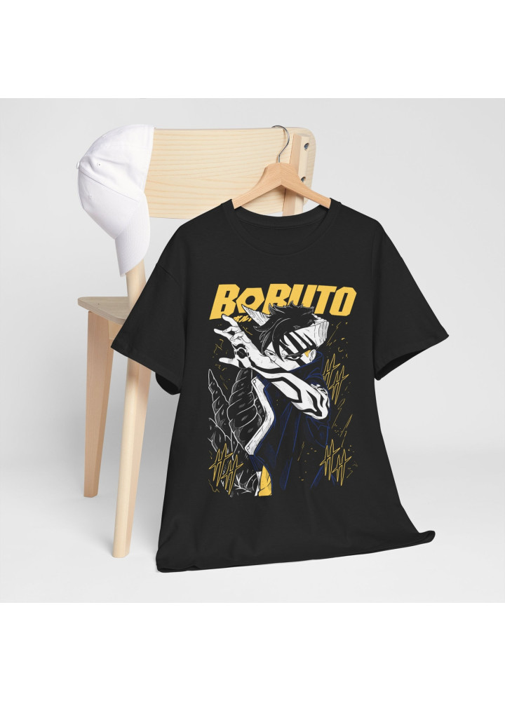 Футболка з аніме принтом Наруто оверсайз (S/M/L) Чорний AnimeJ0640