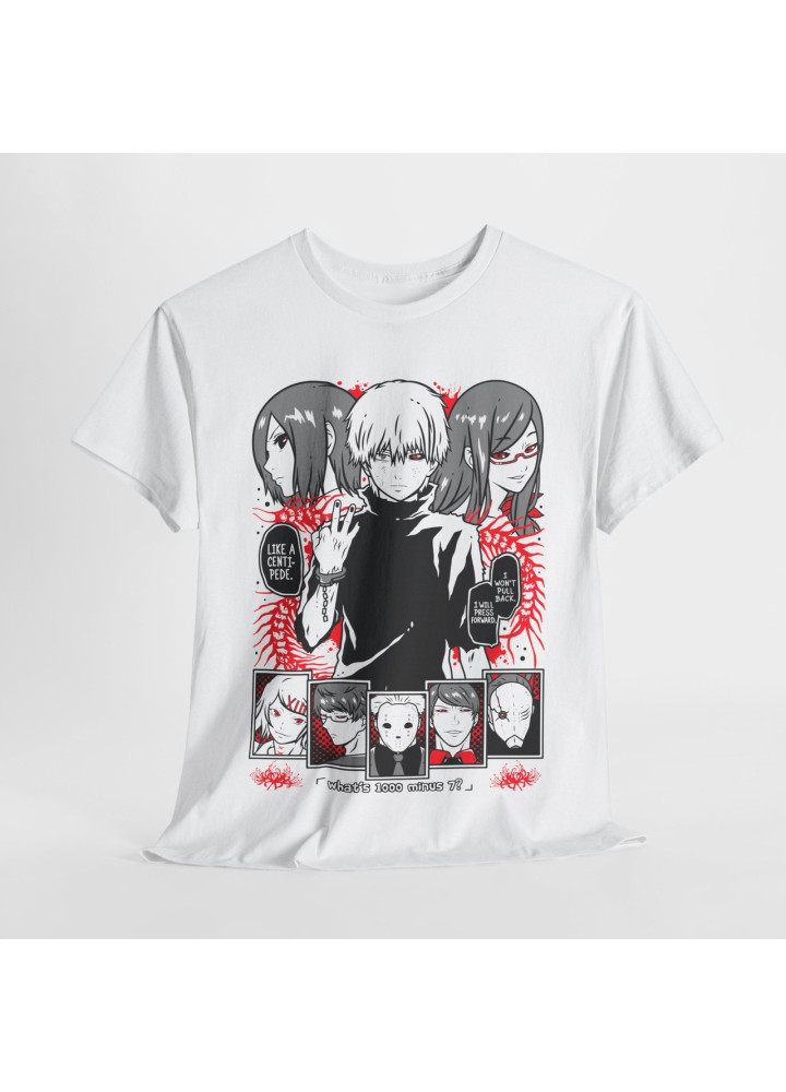 Футболка з аніме принтом Токійський гуль оверсайз (S/M/L) Чорний AnimeJ0657