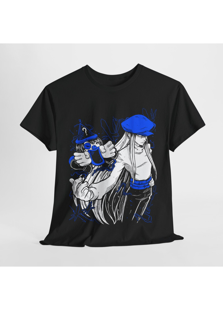 Футболка з аніме принтом Мисливець × Мисливець оверсайз (S/M/L) Чорний AnimeJ0759
