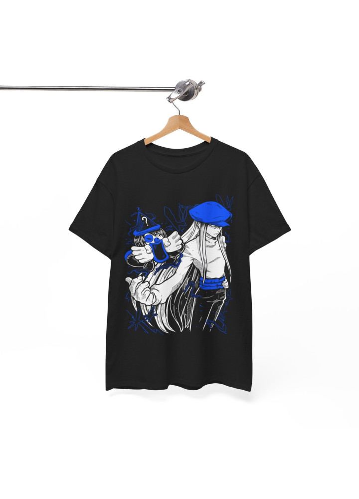 Футболка з аніме принтом Мисливець × Мисливець оверсайз (S/M/L) Чорний AnimeJ0759