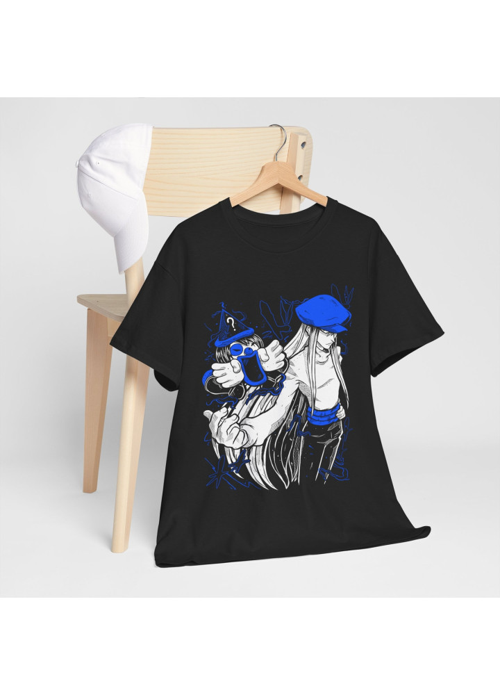 Футболка з аніме принтом Мисливець × Мисливець оверсайз (S/M/L) Чорний AnimeJ0759