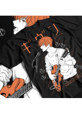 Футболка з аніме принтом Аніме Гівен Сато Мафуйу оверсайз (S/M/L) Чорний AnimeJ0761