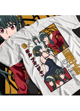 Футболка з аніме принтом Шпигун і сім’я оверсайз (S/M/L) Чорний AnimeJ0774