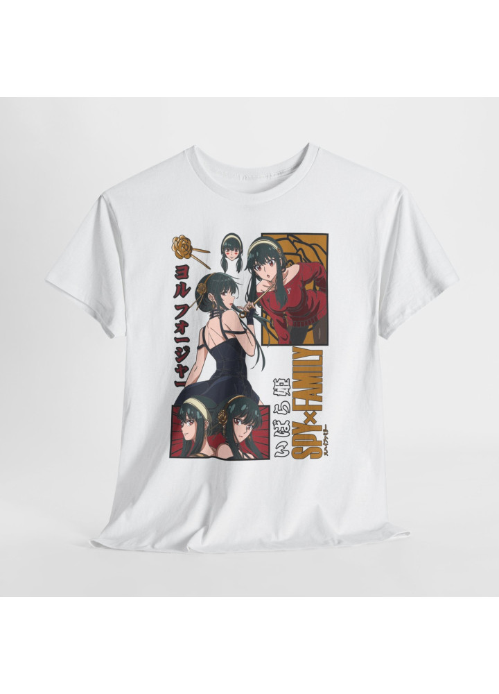 Футболка з аніме принтом Шпигун і сім’я оверсайз (S/M/L) Чорний AnimeJ0774