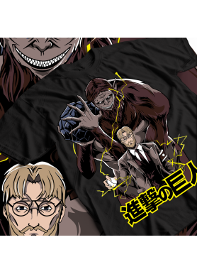 Футболка з аніме принтом Атака титанів оверсайз (S/M/L) Чорний AnimeJ0775