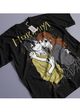 Футболка з аніме принтом Хорі Сан То Мійамура оверсайз (S/M/L) Чорний AnimeJ0871