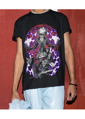 Футболка з аніме принтом Чорна конюшина оверсайз (S/M/L) Чорний AnimeJ0872