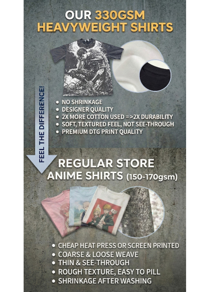 Футболка з принтом аніме Аніме Гантз Суіт Кеі оверсайз (S/M/L) Черний