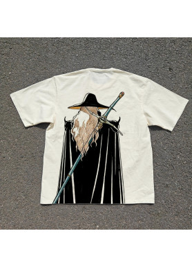 Футболка з принтом аніме Аніме Вампір Хунтер Д оверсайз (S/M/L) Черний