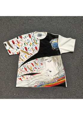 Футболка з принтом аніме Аніме Вампір Хунтер Д оверсайз (S/M/L) Черний