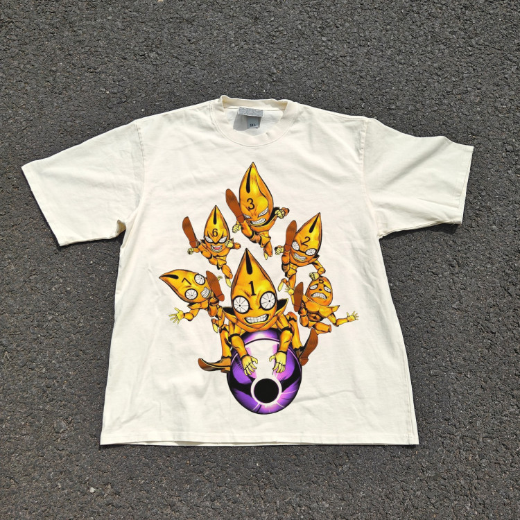 Футболка з принтом аніме Аніме Джоджоголден Вінд Секс оверсайз (S/M/L) Черний