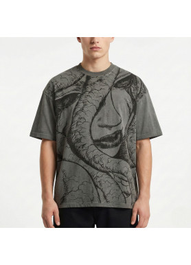 Футболка з принтом аніме Берсерк Слан Оф Тхе оверсайз (S/M/L) Черний