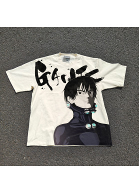 Футболка з принтом аніме Аніме Гантз Суіт Кеі оверсайз (S/M/L) Черний