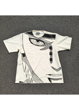 Футболка з принтом аніме Наруто Аніме Паін Прінт оверсайз (S/M/L) Черний